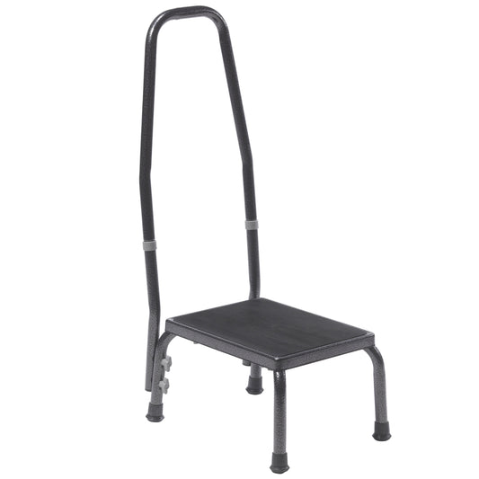 Drive Medical Footstool With Non Skid Rubber Platform and Handrail medical supply