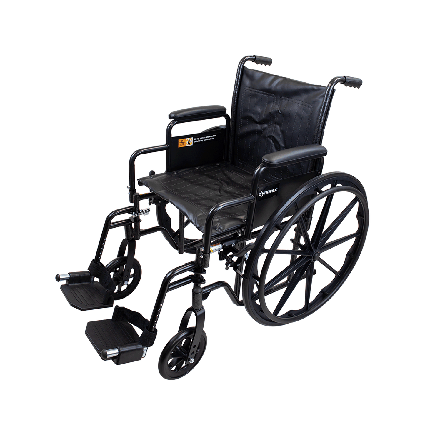 Dynarex DynaRide S2 Wheelchair 16 x 16 Detach Desk Arm FR Silver Vein medical supply