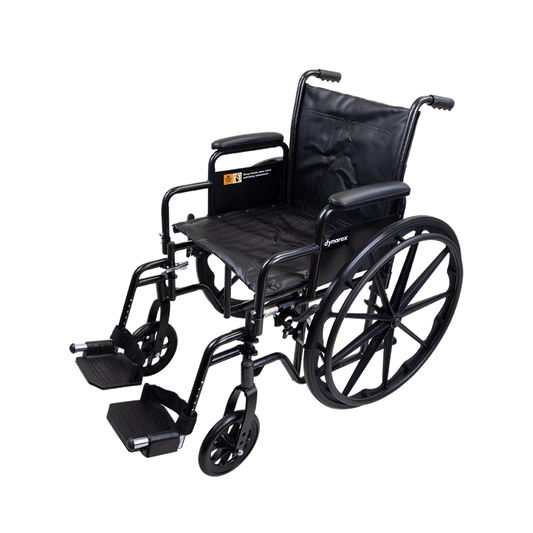 Dynarex DynaRide S2 Wheelchair 16 x 16 Detach Desk Arm FR Silver Vein medical supply
