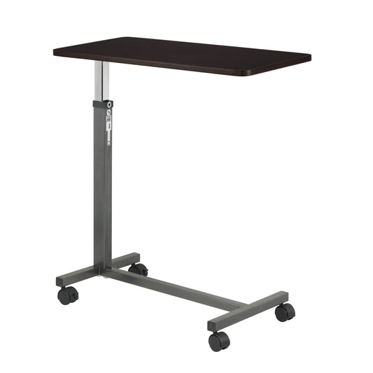Drive Medical Non Tilt Top Overbed Table Silver Vein medical supply