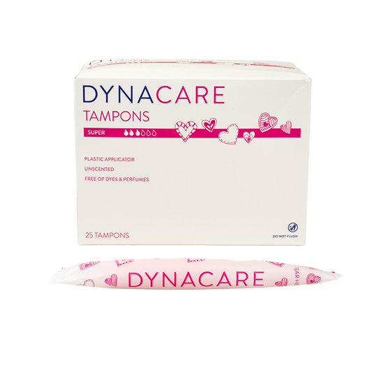 DynaCare Super Tampons Plastic Applicator 9/25/cs medical supply