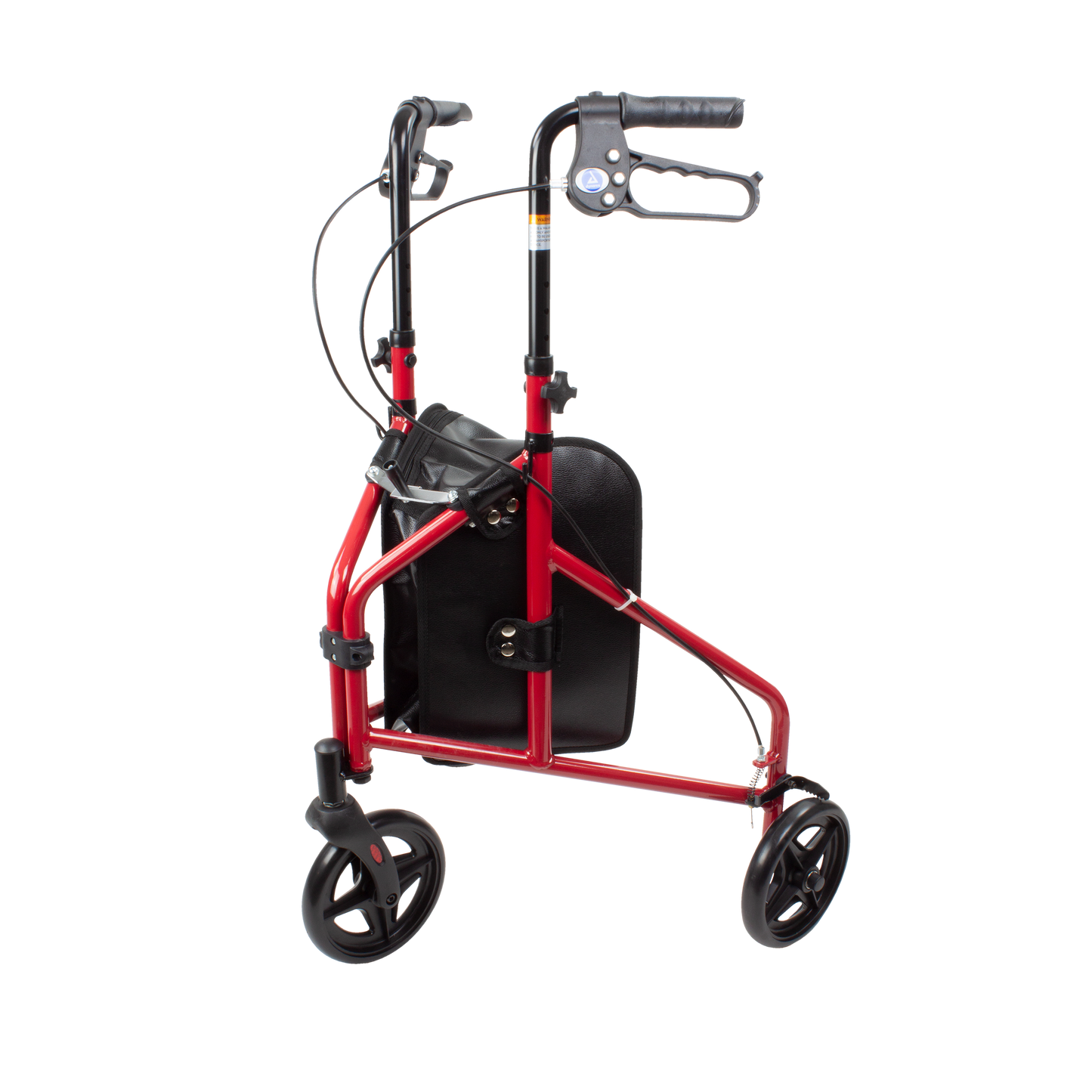 Dynarex DynaGo Zoom 3 Wheeled Rollator 3 inch Wheels Red medical supply