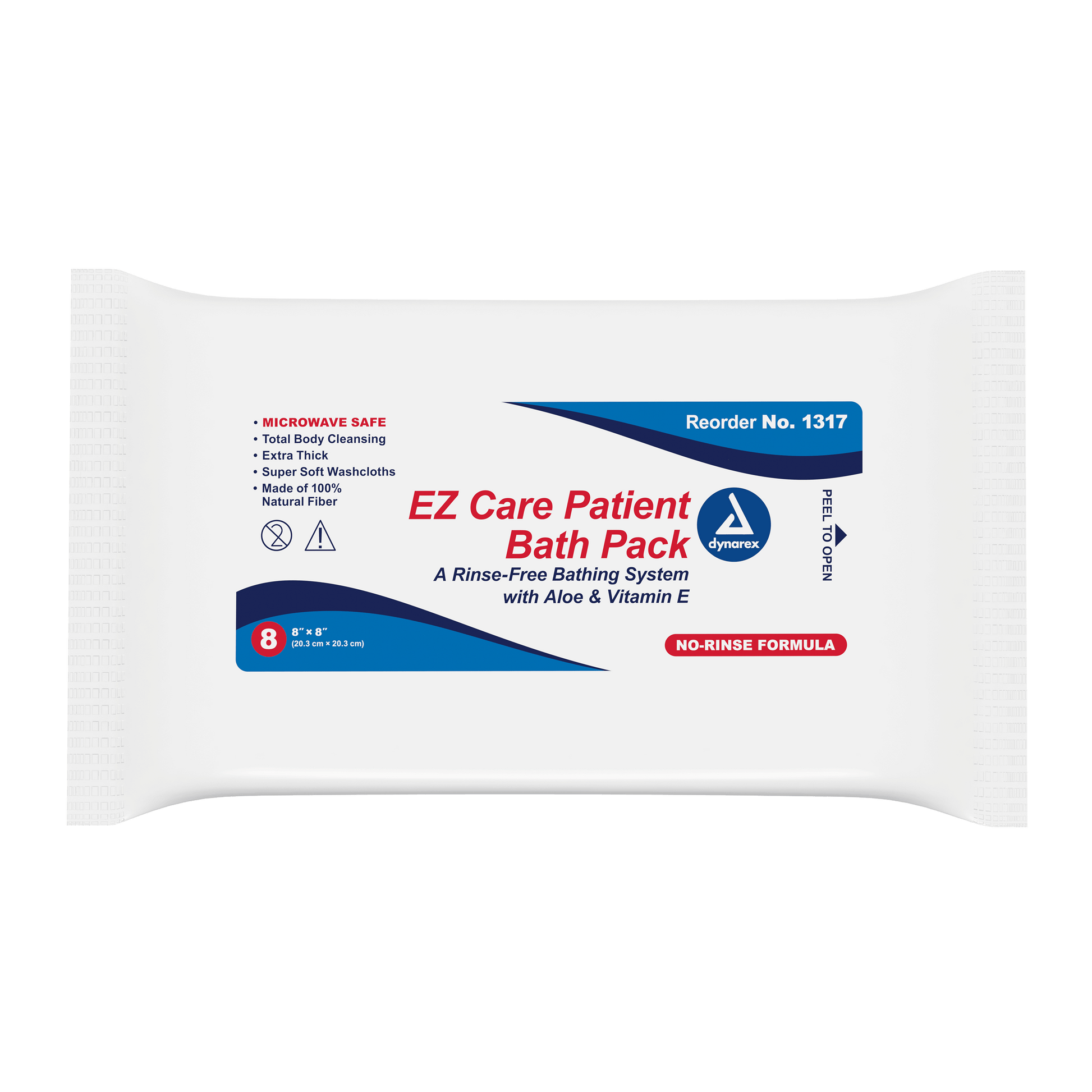 Dynarex EZ Care Patient Bath Packs 8 x 8 in 24/8/cs medical supply