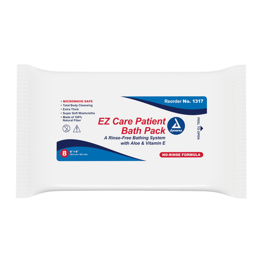 Dynarex EZ Care Patient Bath Packs 8 x 8 in 24/8/cs medical supply