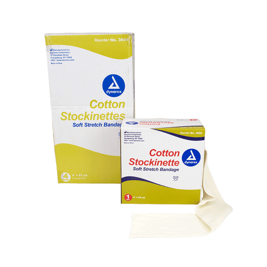 Dynarex Cotton Stockinette 4 inch x 25 yd Case of 4 medical supply