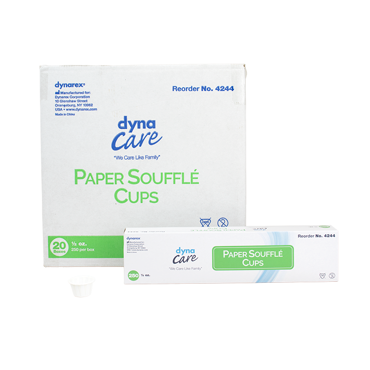 Dynarex Paper Souffle Cups .5 oz Case 20/250 medical supply