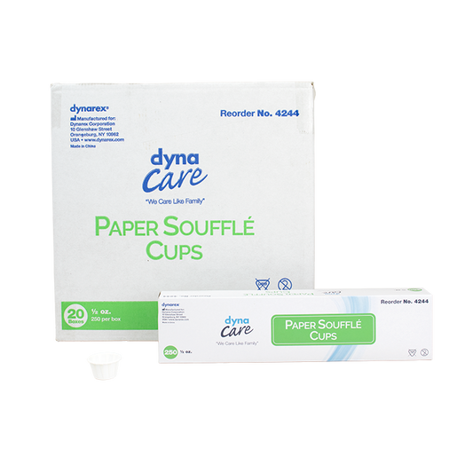 Dynarex Paper Souffle Cups .5 oz Case 20/250 medical supply