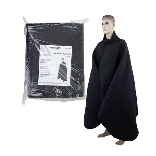 Dynarex Isolation Blanket Black 5/Case medical supply