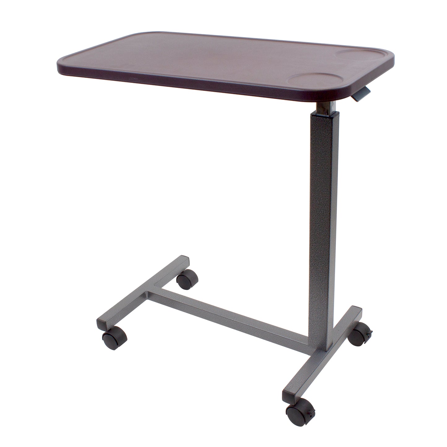Dynarex Plastic Overbed Table Mahogany medical supply