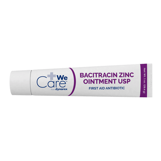 WeCare Bacitracin Zinc Ointment 1 oz Tube Case medical supply