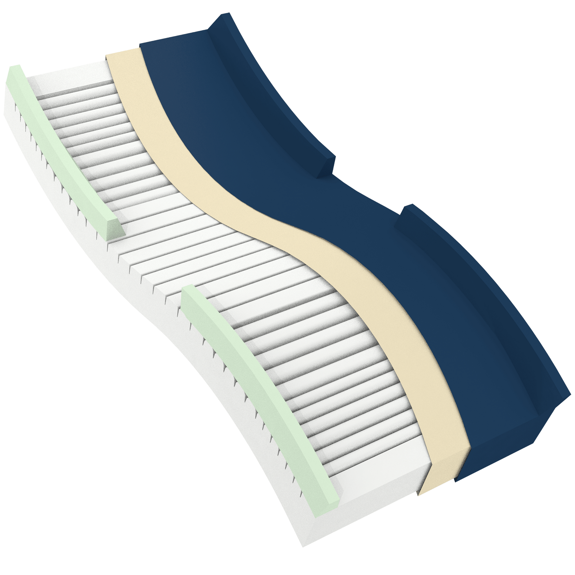 DynaRest Multizone Foam Pressure Redistribution Mattress w/, 36" x 80" (10420P), medical supply