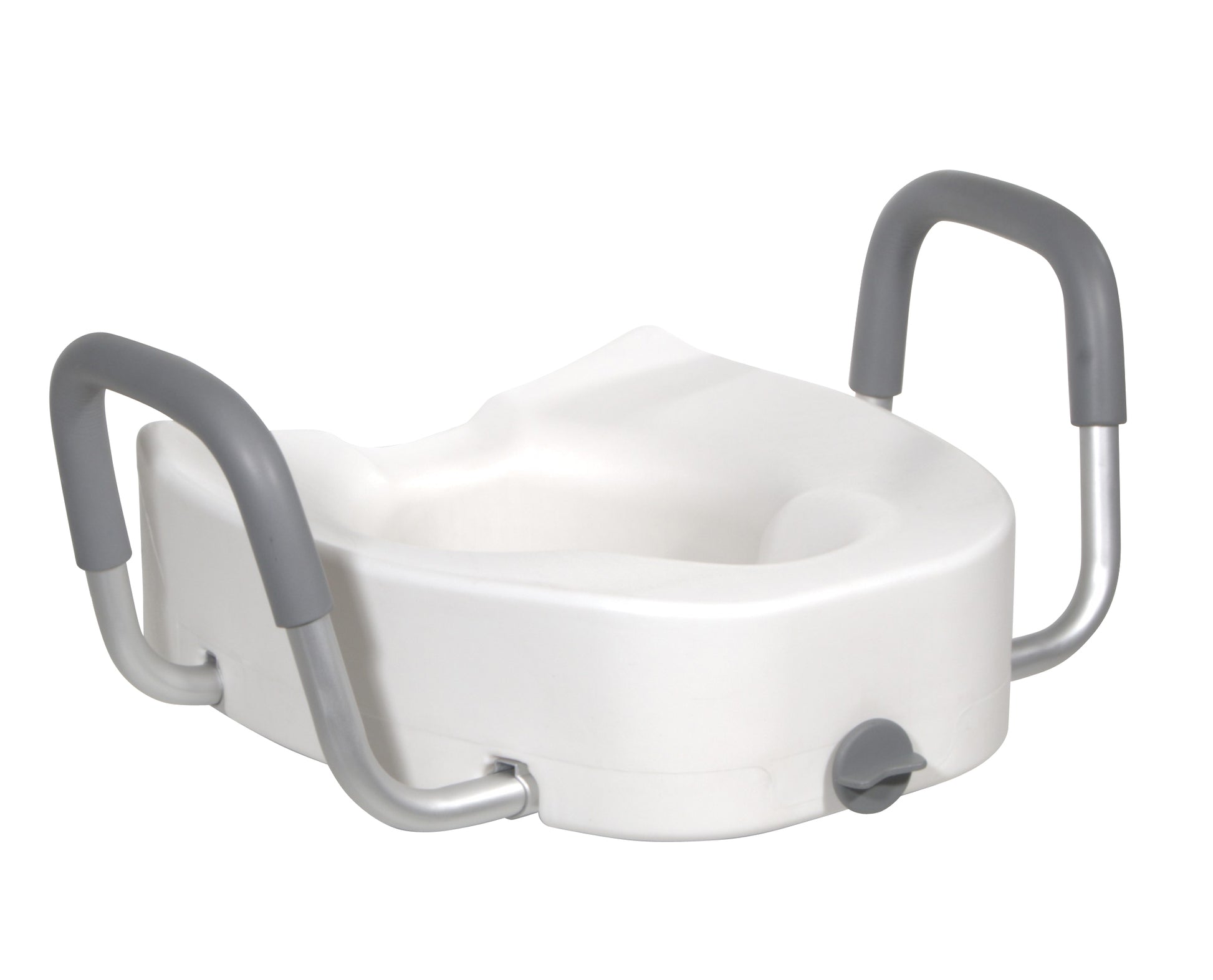 Drive Medical Raised Toilet Seat with Lock and Padded Armrests Elongated medical supply
