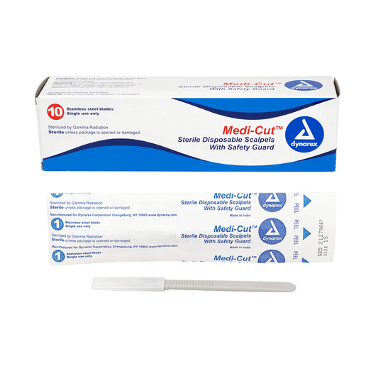 Medi-Cut Disposable Sterile Scalpels #15 10/bx medical supply