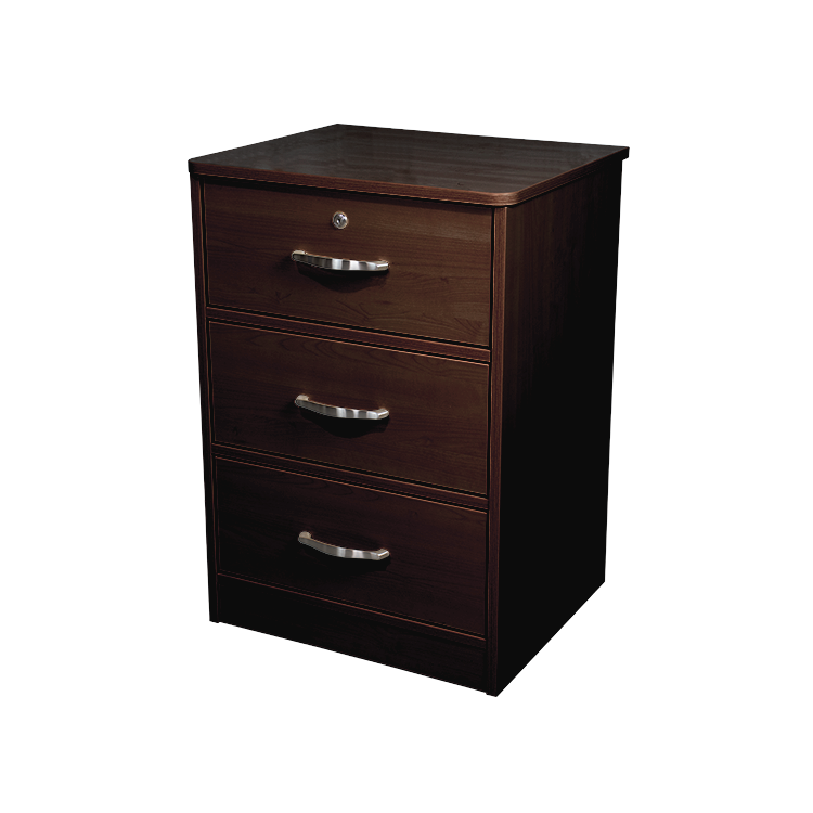 The Glenshaw Collection Three Drawer Nightstand Mahogany medical supply
