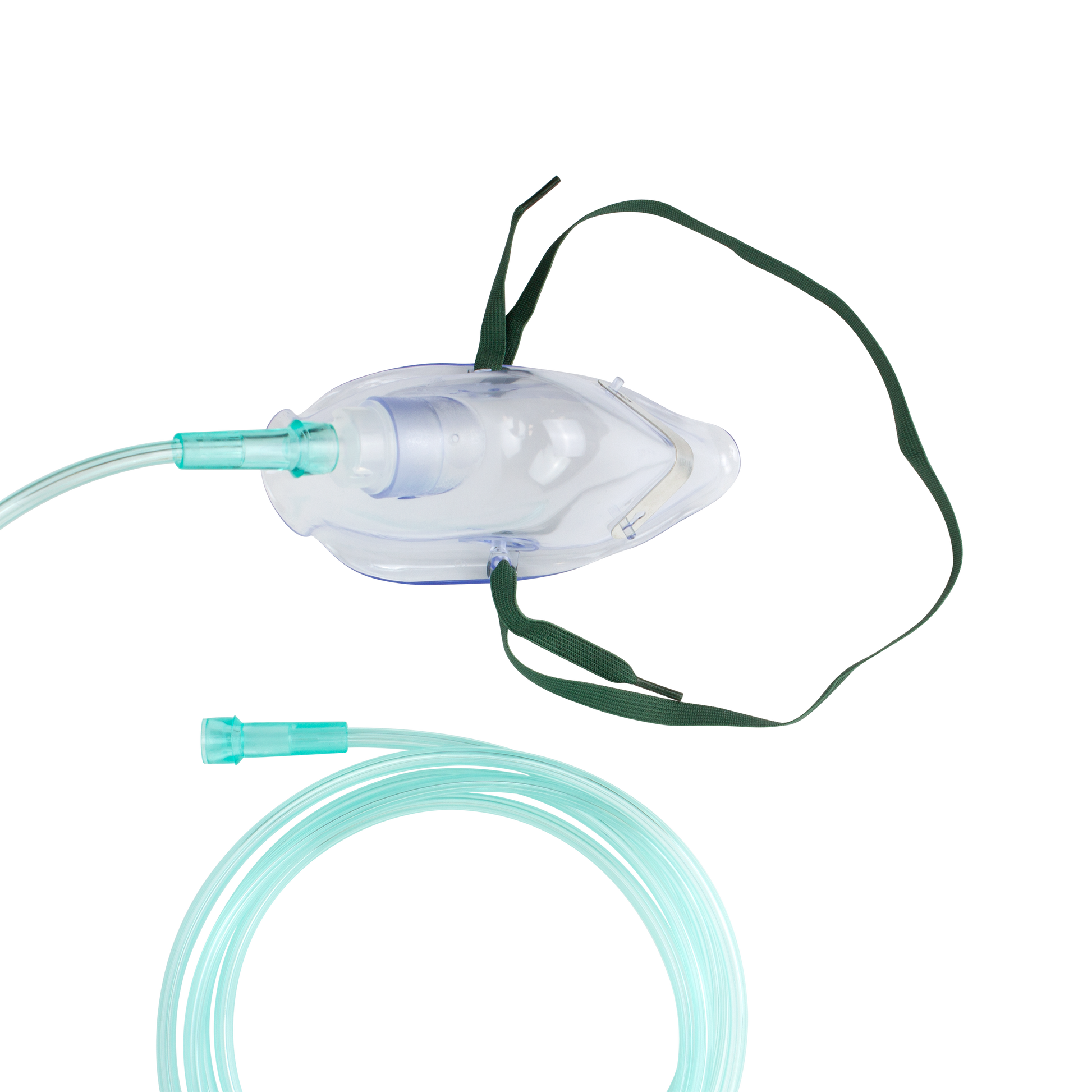 Resp-O2 Medium-Concentration Standard Adult Oxygen Mask 50/cs medical supply