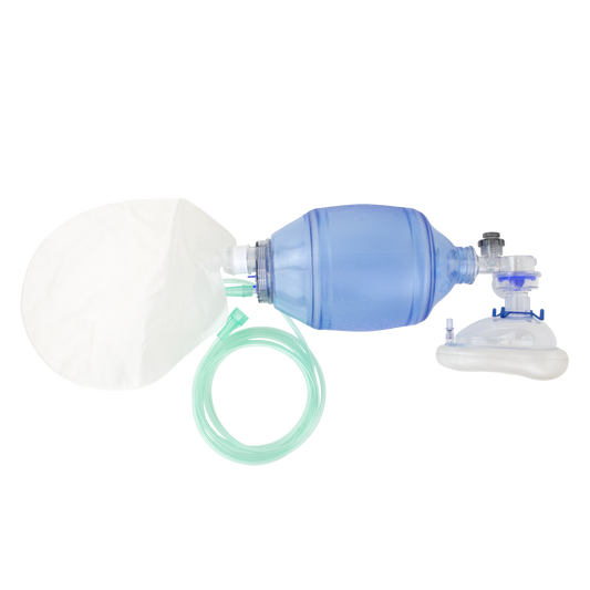 Resp-O2 Manual Resuscitator MPR Mask Reservoir Bag Adult 6/cs medical supply