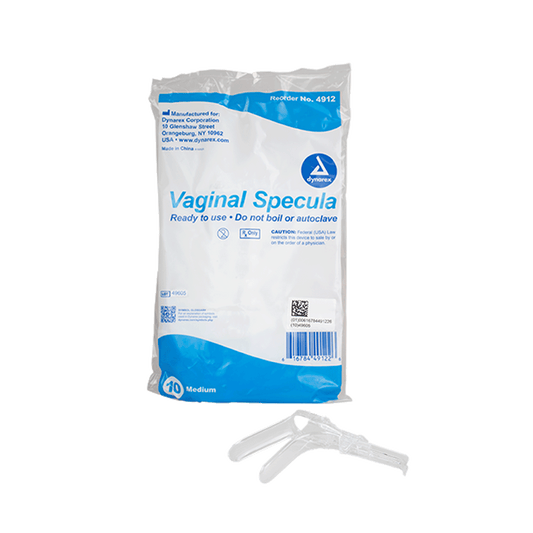 Dynarex Vaginal Speculum Disposable Medium 10/10/cs medical supply