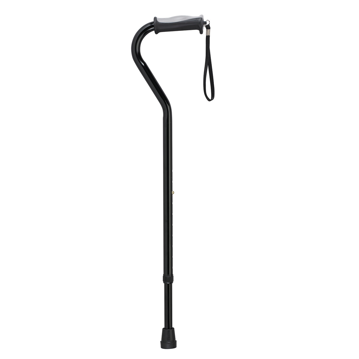 Drive Medical Adjustable Offset Handle Cane Gel Grip Black medical supply