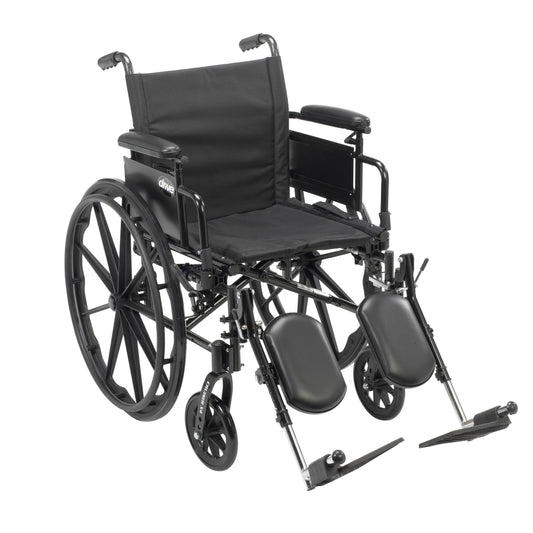 Drive Medical Cruiser X4 Dual Axle Wheelchair Desk Arms 16" Seat medical supply