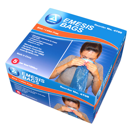 Dynarex Emesis Bag Blue 24/5 Case medical supply