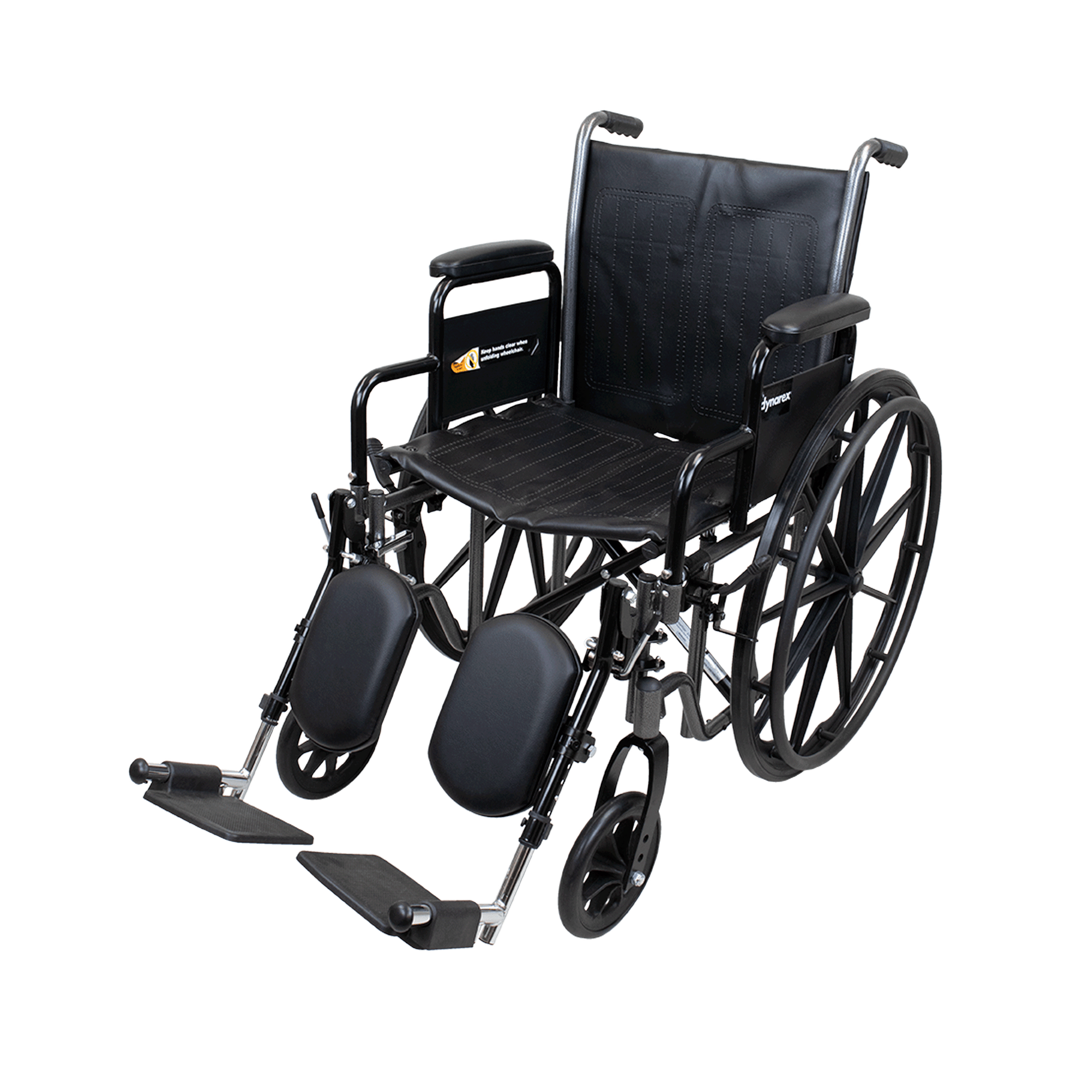 Dynarex DynaRide S2 Wheelchair 16 x 16 Detach Desk Arm ELR Silver Vein medical supply