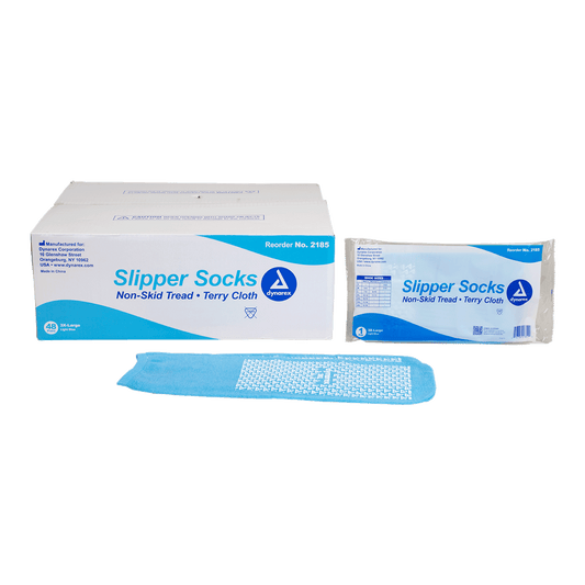 Dynarex Slipper Socks XXX-Large Light Blue 48/cs medical supply