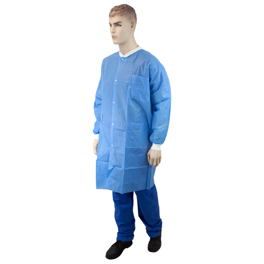 Dynarex Lab Coat With Pockets XX-Large Blue 3/10/cs medical supply