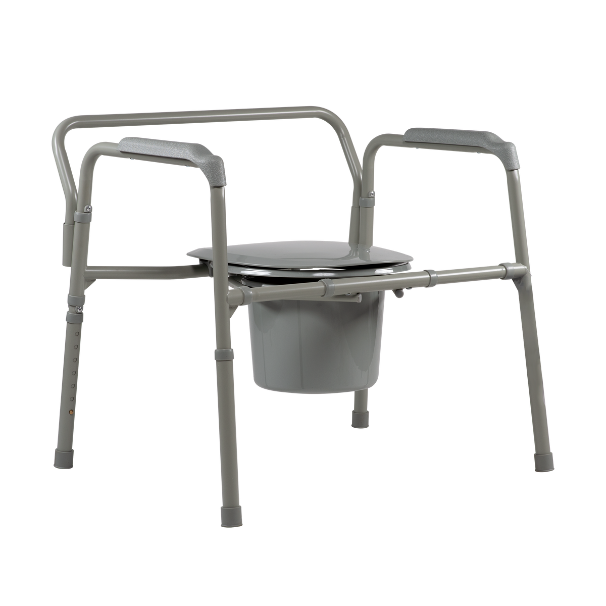Bari+Max Bariatric Folding Commode Steel 650 lbs medical supply