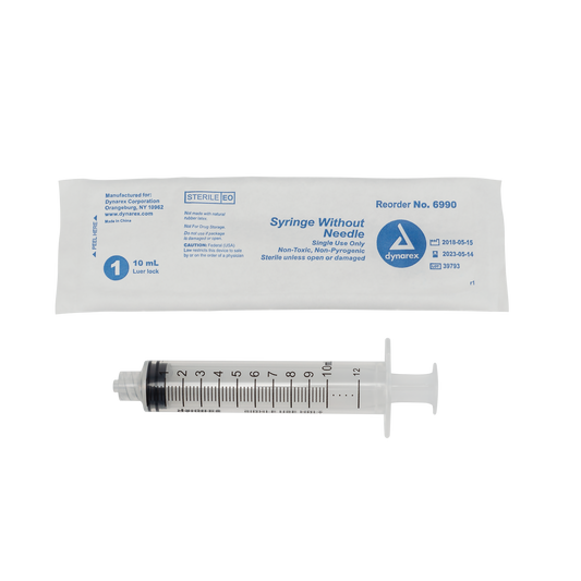 10cc Syringe, Luer Lock, Case of 1,000 (6990)