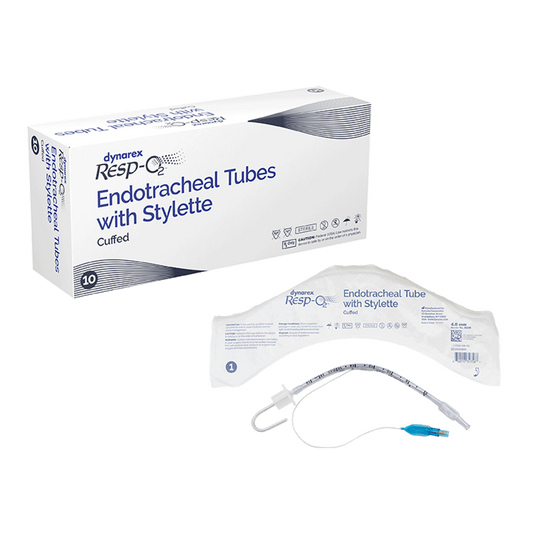 Resp-O2 Cuffed Endotracheal Tubes with Stylette 4.0 mm 10/bx medical supply