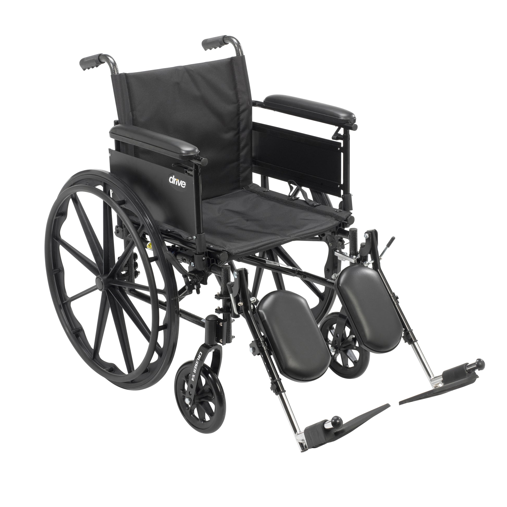 Drive Medical Cruiser X4 Dual Axle Wheelchair Full Arms 16" Seat medical supply