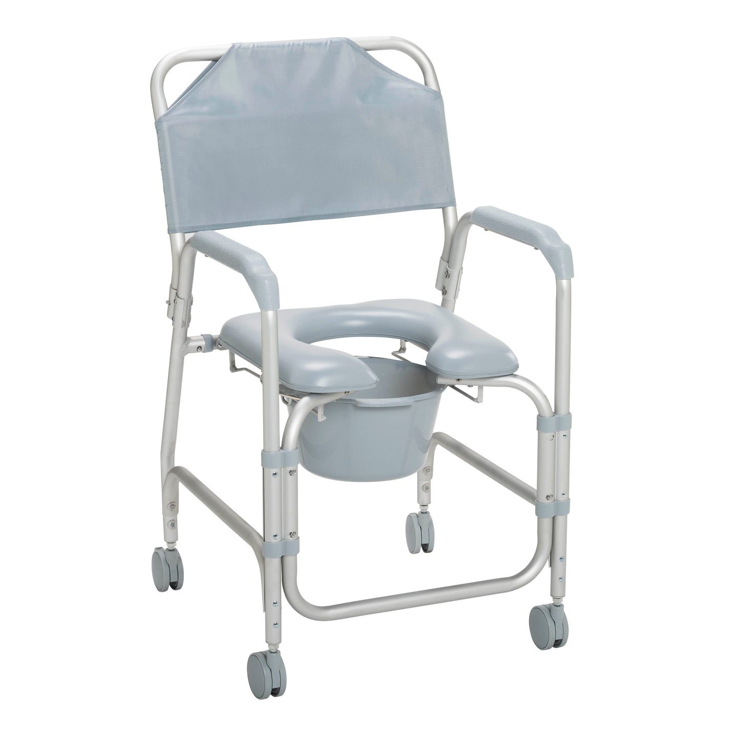 Drive Medical Lightweight Portable Shower Commode Chair with Casters medical supply