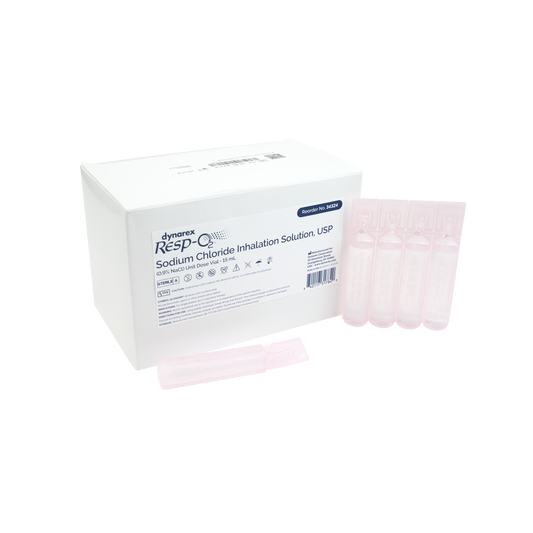 Resp-O2 Sodium Chloride Inhalation Solution 0.9% 15 mL 3/48/cs medical supply