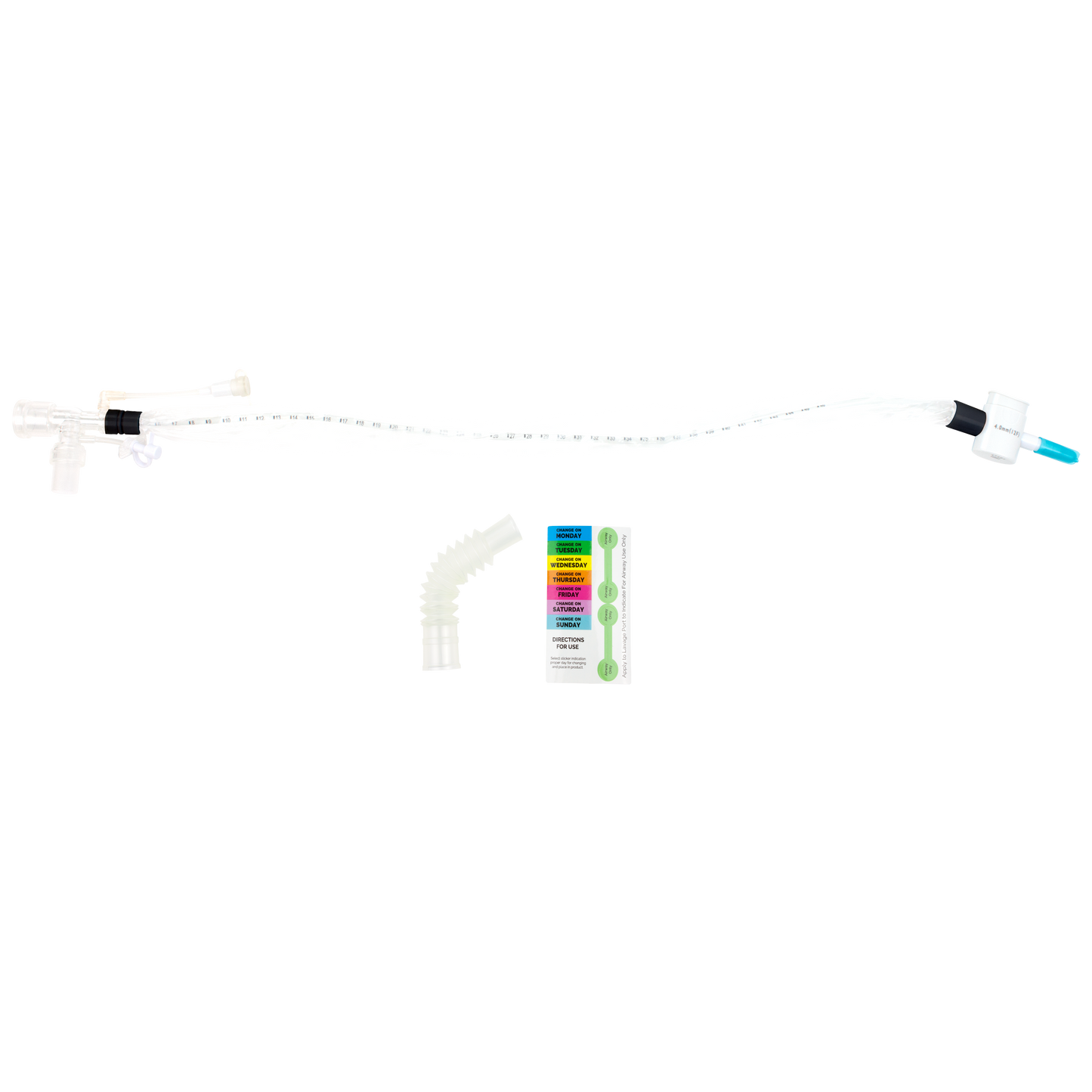 Resp-O2 Closed Suction Endotracheal Catheter Double Swivel Elbow 10 Fr medical supply