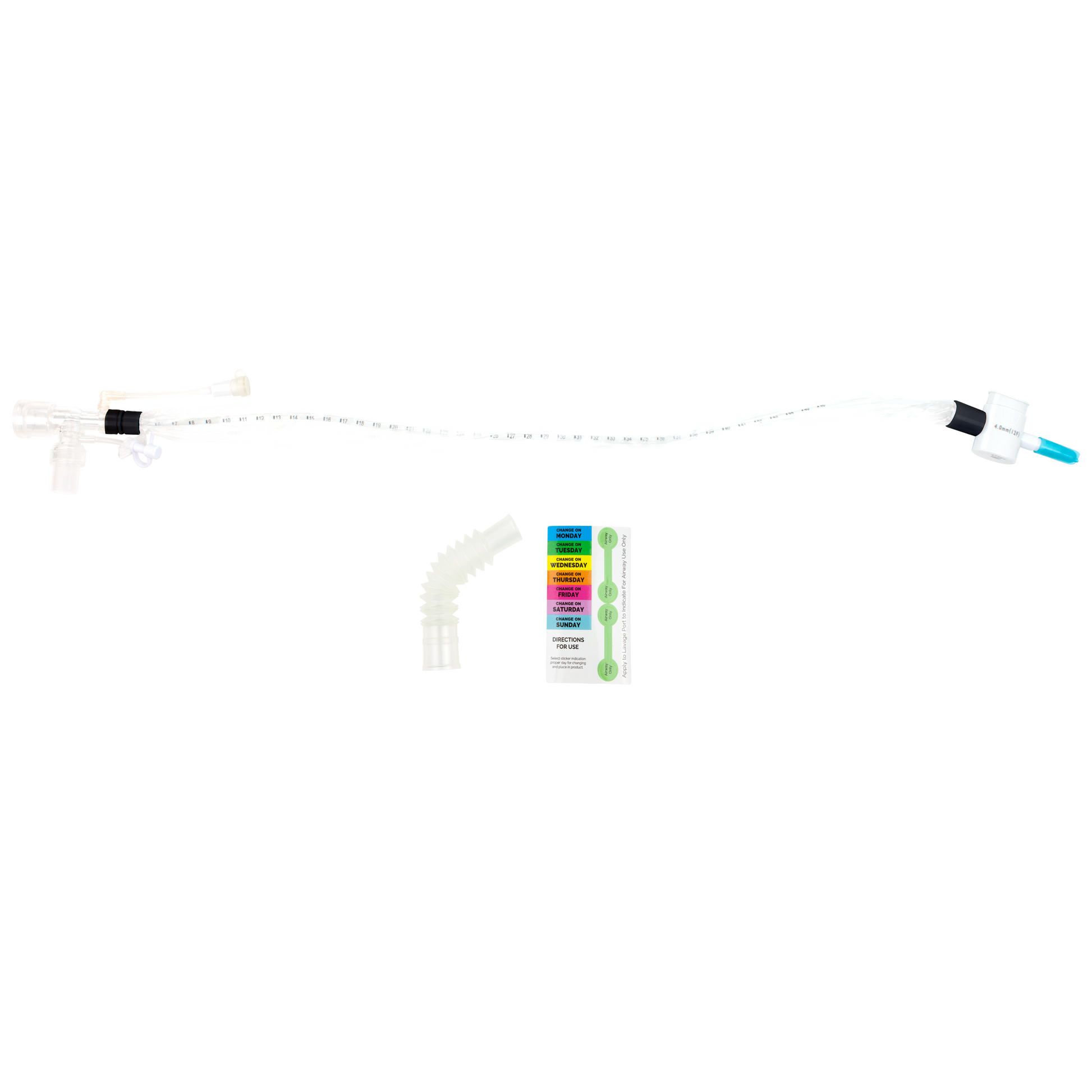 Resp-O2 Closed Suction Endotracheal Catheter Double Swivel Elbow 10 Fr medical supply