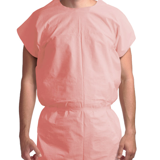 Dynarex 3-Ply Universal Exam Gown Mauve 50/cs medical supply