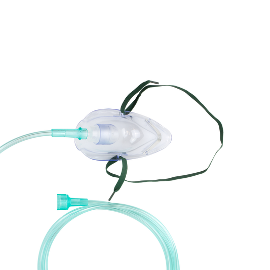 Resp-O2 Medium-Concentration Standard Adult Universal Oxygen Mask 50/cs medical supply